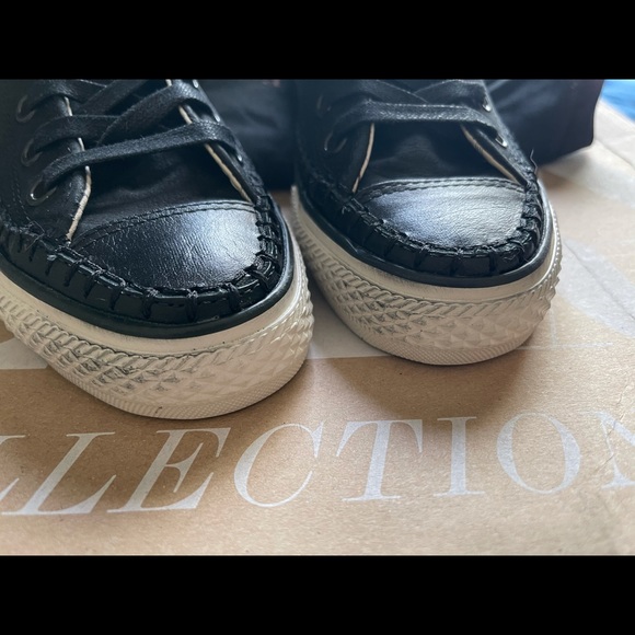NEW JOHN VARVATOS CONVERSE LEATHER TURTLE SNEAKERS - Picture 4 of 13